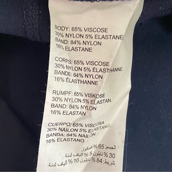 Stork and Babe women blue stretch knit, maternity leggings.  Size S. Used. - Picture 7 of 7